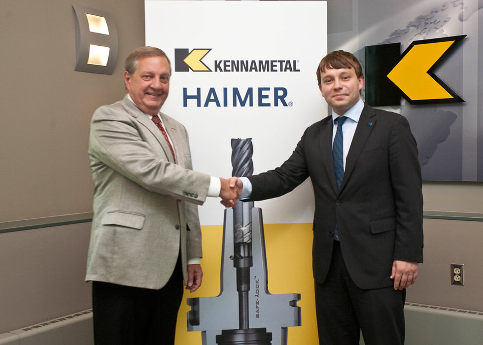肯纳与Haimer签订协议向肯纳提供突破性的KM4X主轴联接装置产品